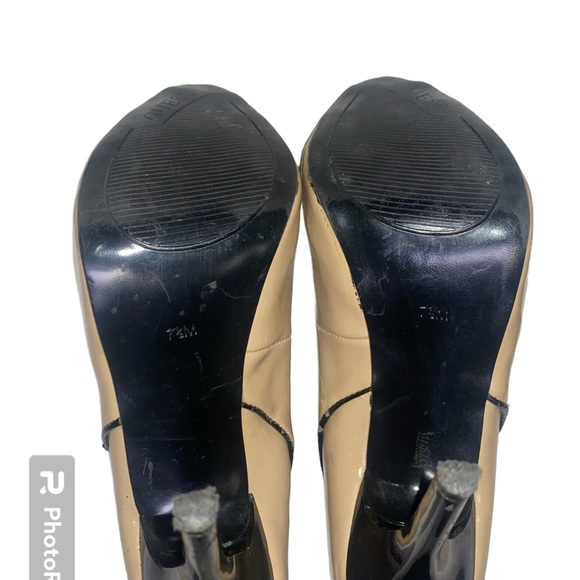 Guess peep toe patent leather side buckle high heels - Picture 4 of 14